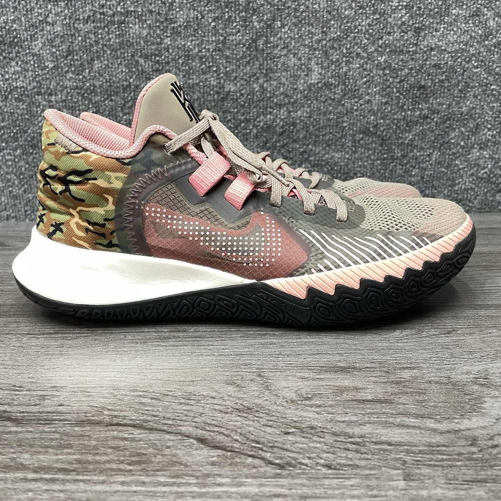 Nike Kyrie Flytrap 5 Sneakers Shoes Basketball Training Camo Pink Gray Mens 9